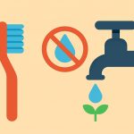 Economie d'eau brossage des dents